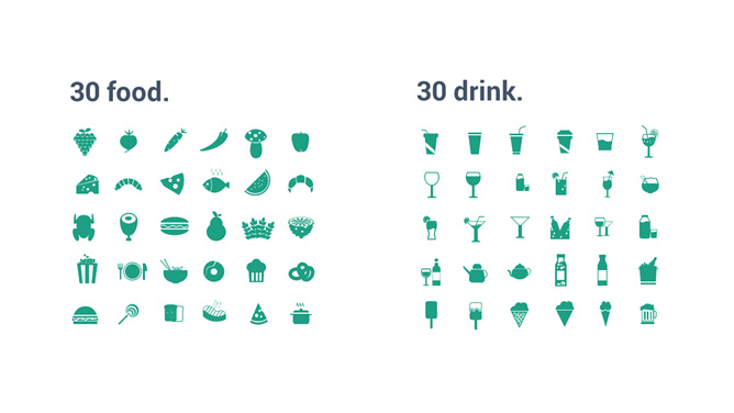 食物飲料PPT小圖標(biāo)