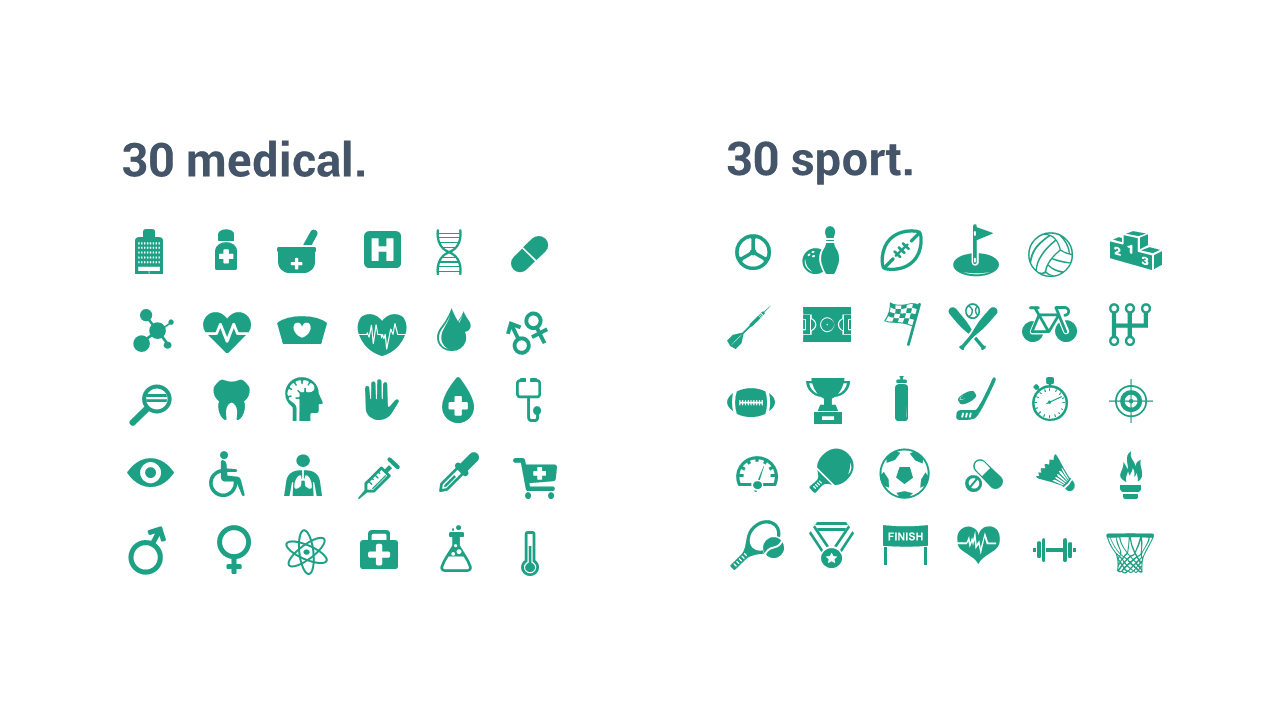 醫(yī)學醫(yī)療體育運動PPT小圖標